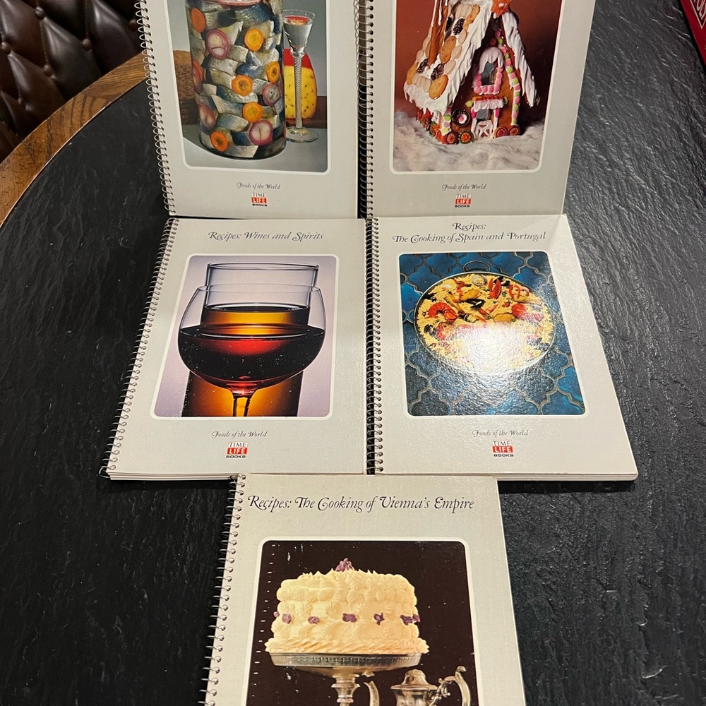 World Cuisine Spiral-Bound Cookbook Set- Vintage- Time Life Books